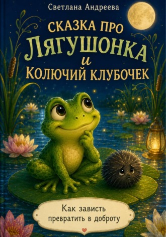 Обложка книги «Сказка про Лягушонка и колючий клубочек»