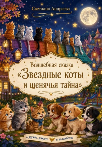 Обложка книги «Звездные коты и щенячья тайна»