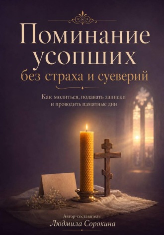 Обложка книги «Поминание усопших без страха и суеверий. Как молиться, подавать записки и проводить памятные дни»