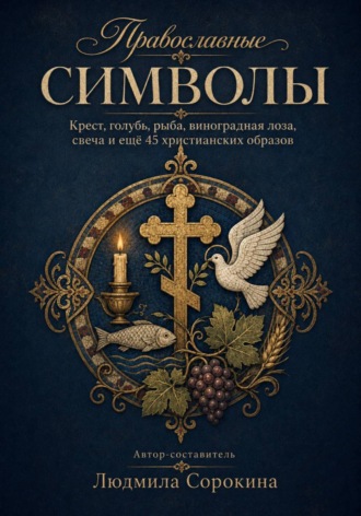 Обложка книги «Православные символы. Крест, голубь, рыба, виноградная лоза, свеча и ещё 45 христианских образов»