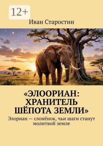 Обложка книги «Элоориан: хранитель шёпота земли. Элориан — слонёнок, чьи шаги станут молитвой земле»