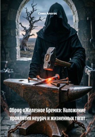 Обложка книги «Обряд «Железное Бремя»: Наложение проклятия неудач и жизненных тягот»