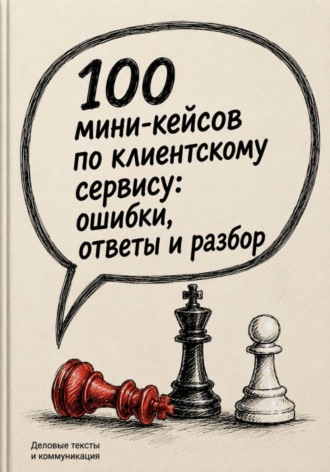 Обложка книги «100 мини-кейсов по клиентскому сервису: ошибки, ответы и разбор»
