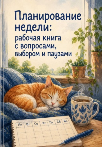 Обложка книги «Планирование недели: рабочая книга с вопросами, выбором и паузами»