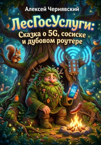 Обложка книги «ЛесГосУслуги: Сказка о 5G, сосиске и дубовом роутере»