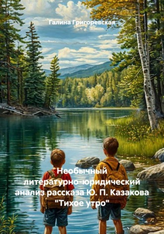 Обложка книги «Необычный литературно-юридический анализ рассказа Ю. П. Казакова "Тихое утро"»
