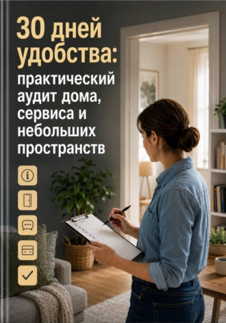 Обложка книги «30 дней удобства: практический аудит дома, сервиса и небольших пространств»