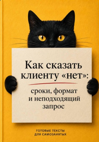 Обложка книги «Как сказать клиенту «нет»: сроки, формат и неподходящий запрос»