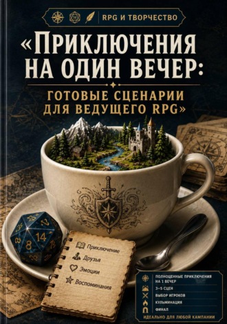 Обложка книги «Приключения на один вечер: готовые сценарии для ведущего RPG»