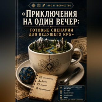Обложка книги «Приключения на один вечер: готовые сценарии для ведущего RPG»