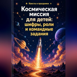 Обложка книги «Космическая миссия для детей: шифры, роли и командные задания»