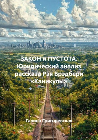 Обложка книги «ЗАКОН и ПУСТОТА. Юридический анализ рассказа Рэя Брэдбери «Каникулы»»