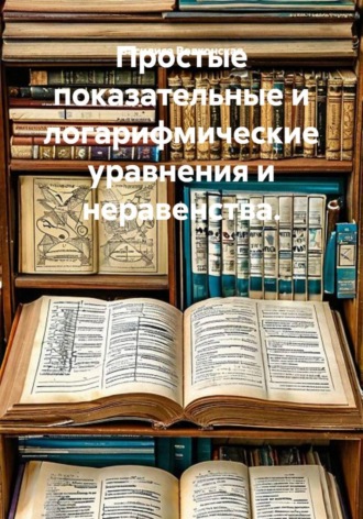 Обложка книги «Простые показательные и логарифмические уравнения и неравенства»