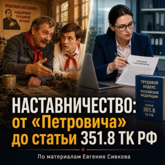 Обложка книги «Наставничество: от «Петровича» до статьи 351.8 ТК РФ»