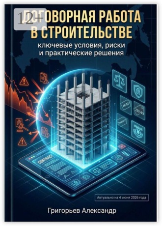 Обложка книги «Договорная работа в строительстве. Ключевые условия, риски и практические решения»