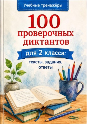 Обложка книги «100 проверочных диктантов для 2 класса: тексты, задания, ответы»