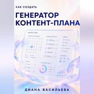 Обложка книги «Как создать генератор контент-плана»