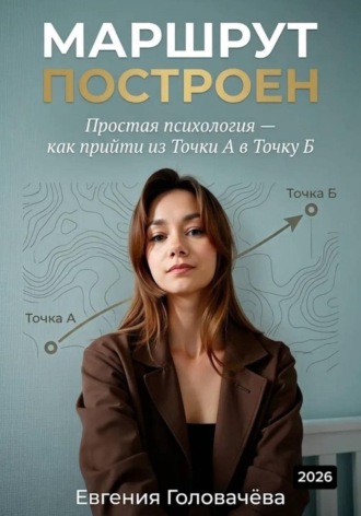 Обложка книги «Маршрут построен. Простая психология — как прийти из точки А в точку Б»