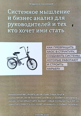 Обложка книги «Системное мышление и бизнес-анализ для руководителей и тех, кто ими хочет стать»