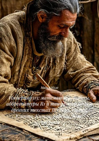 Обложка книги «Империя 1313: математика, тайны, аббревиатуры R1 и татарский язык в древних текстах Шумера, Индии, Египта, Китая, Европы, Юж. Америки»