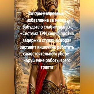 Обложка книги «Запоры у взрослых - избавление за месяц. Забудьте о слабительных. «Система ТРИ ключа против задержки стула», которая заставит кишечник работать самостоятельно и уберет нарушение работы всего тракта»
