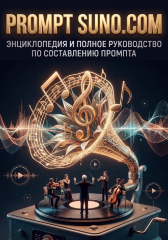Обложка книги «ПРОМПТ SUNO.COM энциклопедия и полное руководство по составлению промпта.»