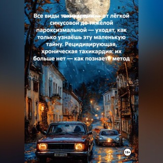 Обложка книги «Все виды тахикардии — от лёгкой синусовой до тяжёлой пароксизмальной — уходят, как только узнаёшь эту маленькую тайну. Рецидивирующая, хроническая тахикардия: их больше нет — как познаете метод»