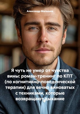Обложка книги «Я чуть не умер от чувства вины: роман-тренинг по КПТ (по когнитивно-поведенческой терапии) для вечно виноватых с техниками, которые возвращают дыхание»