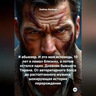 Обложка книги «Я абьюзер. И это моя исповедь. 10 лет я ломал близких, а потом остался один. Дневник бывшего Тирана. От авторитарного босса до растоптанного мужика: шокирующая история перерождения»