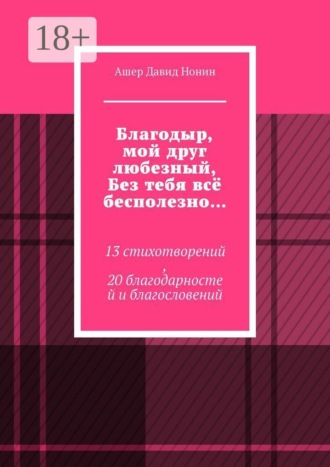 Обложка книги «Благодыр, мой друг любезный, Без тебя всё бесполезно… 13 стихотворений, 20 благодарностей и благословений»