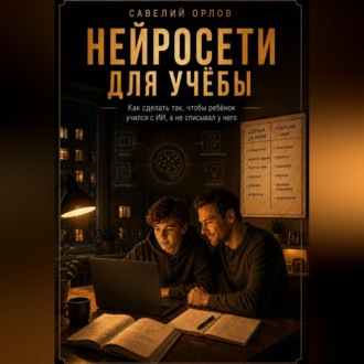 Обложка книги «Нейросети для учёбы. Как сделать так, чтобы ребёнок учился с ИИ, а не списывал у него.»