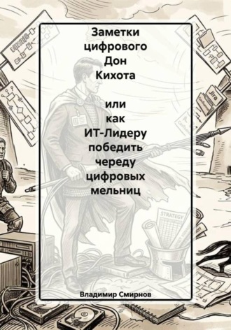 Обложка книги «Заметки цифрового Дон Кихота или как ИТ-Лидеру победить череду цифровых мельниц»