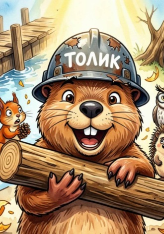 Обложка книги «Бобр-Толик: стройка, дружба и опилки»