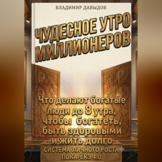 Обложка книги «Чудесное утро миллионеров. Что делают богатые люди до 8 утра, чтобы богатеть, быть здоровыми и жить долго. Система личного роста Пока-ёкэ 4.0»