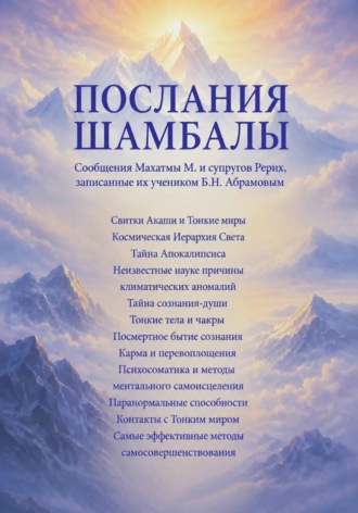 Обложка книги «Послания Шамбалы»