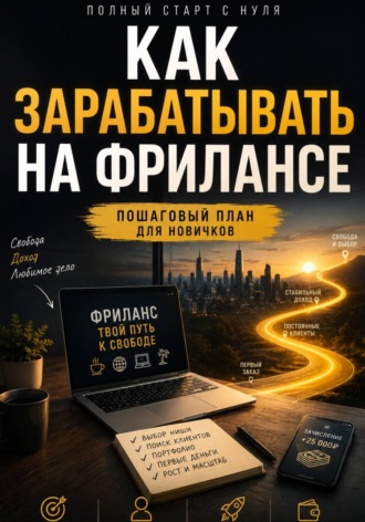 Обложка книги «Как зарабатывать на фрилансе. Полный старт с нуля»