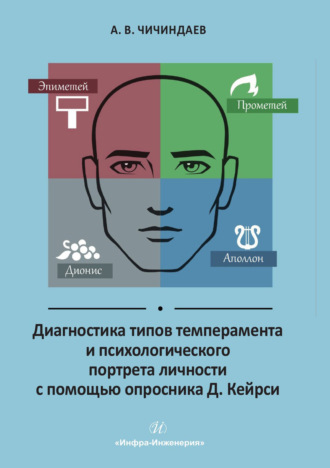 Обложка книги «Диагностика типов темперамента и психологического портрета личности с помощью опросника Д. Кейрси»