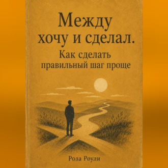 Обложка книги «Между хочу и сделал. Как сделать правильный шаг проще»