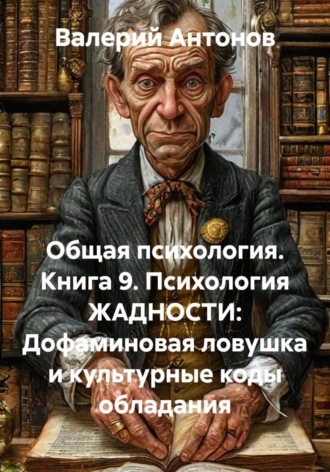 Обложка книги «Общая психология. Книга 9. Психология ЖАДНОСТИ: Дофаминовая ловушка и культурные коды обладания»