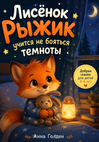 Обложка книги «Лисёнок Рыжик учится не бояться темноты»