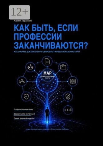 Обложка книги «Как быть, если профессии заканчиваются? Как собрать доказательную цифровую профессиональную карту»