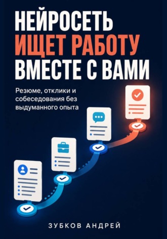 Обложка книги «Нейросеть ищет работу вместе с вами: резюме, отклики и собеседования без выдуманного опыта»