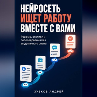 Обложка книги «Нейросеть ищет работу вместе с вами: резюме, отклики и собеседования без выдуманного опыта»