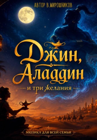 Обложка книги «Джин, Аладдин и три желания»