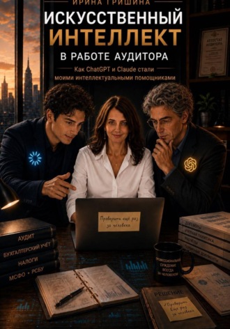 Обложка книги «Искусственный интеллект в работе аудитора. Как ChatGPT и Claude стали моими интеллектуальными помощниками»