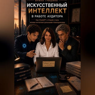 Обложка книги «ИСКУССТВЕННЫЙ ИНТЕЛЛЕКТ В РАБОТЕ АУДИТОРА Как ChatGPT и Claude стали моими интеллектуальными помощниками»