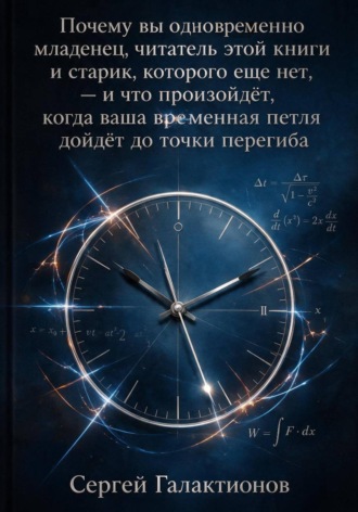 Обложка книги «Почему вы одновременно младенец, читатель этой книги и старик, которого ещё нет, — и что произойдёт, когда ваша временная петля дойдёт до точки перегиба»