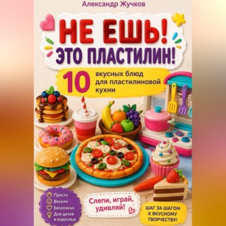 Обложка книги ««НЕ ЕШЬ! ЭТО ПЛАСТИЛИН! 10 вкусных блюд для пластилиновой кухни»»
