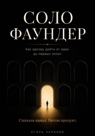 Обложка книги «Соло-фаундер. Как одному дойти от идеи до первых оплат»