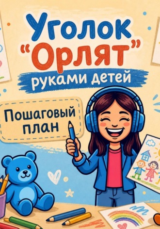 Обложка книги «Уголок «Орлят-дошколят» руками детей: пошаговый план без принтера и покупок»